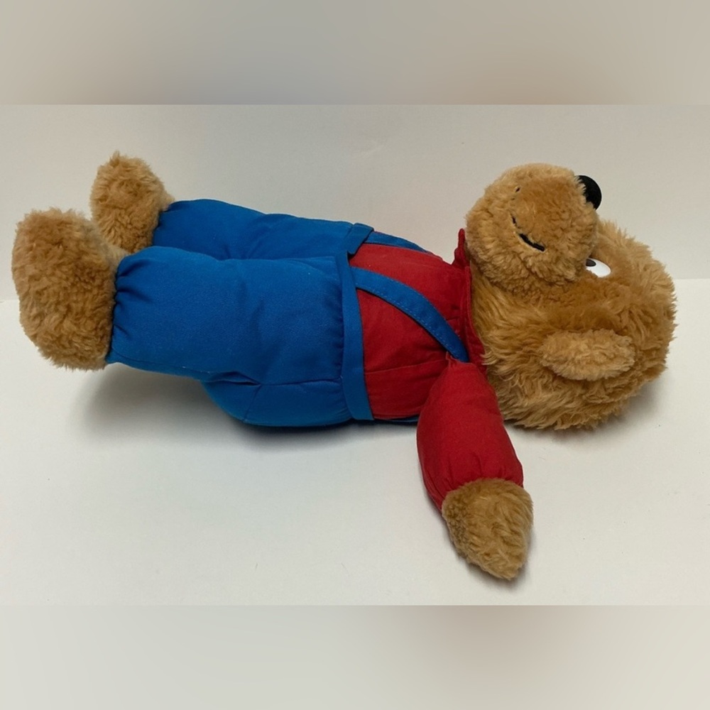 BERENSTAIN BEARS- BROTHER BEAR with Red Shirt and Blue Overalls- Vintage - Picture 12 of 13